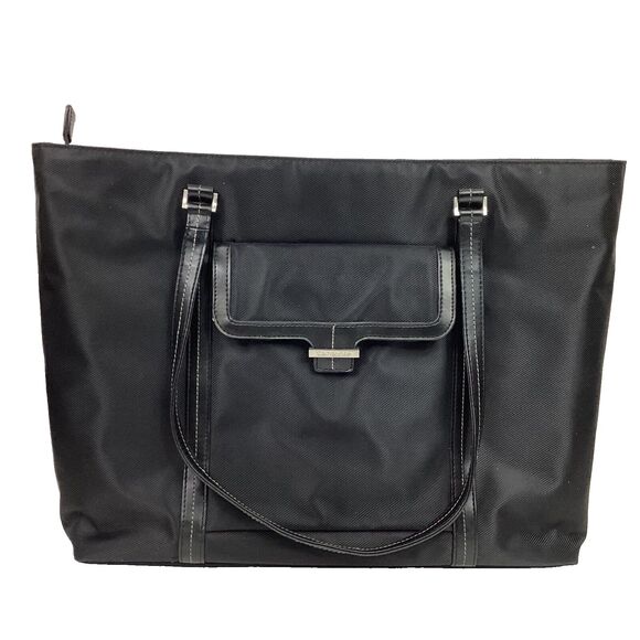 Samsonite Laptop Bag-Padded Tote/Purse/Carry-On -Black-Top Handles- 15"x4"x11.5" - Picture 1 of 16
